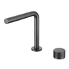 Swivel Deck Mounted Two Hole Bathroom Basin Mixer Faucets Set