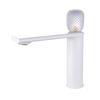 Brass Basin Pillar Taps Crystal Handle Vanity Faucet for Bathroom