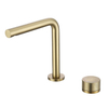 Swivel Deck Mounted Two Hole Bathroom Basin Mixer Faucets Set