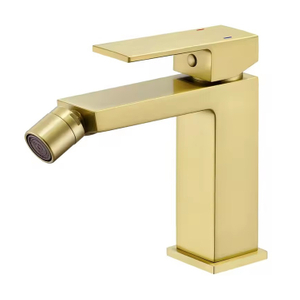 Deck Mounted Single Hole Hot and Cold Washroom Gold Bidet Faucets