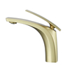 Brass Deck Mounted Single Hole Single Handle Lavatory Gold Hot Cold Water Wash Basin Taps Faucet