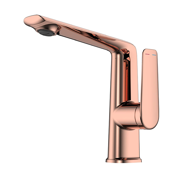 Brass Deck Mounted One Hole Single Lever Bathroom Hot and Cold Water Faucet Tap