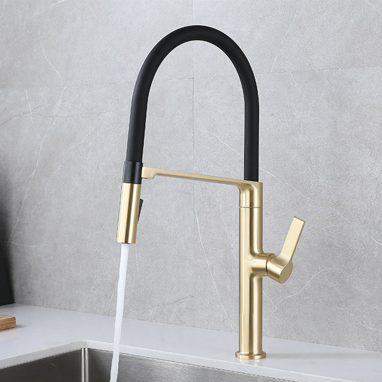 Manufacturer Deck Mounted Single Lever Flexible Neck Kitchen Tap Mixer Faucet