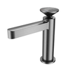 Deck Mounted Single Hole Hot and Cold Piano Brass Basin Mixer Faucet for Bathroom