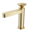 Deck Mounted Single Hole Hot and Cold Piano Brass Basin Mixer Faucet for Bathroom