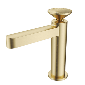 Deck Mounted Single Hole Hot and Cold Piano Brass Basin Mixer Faucet for Bathroom
